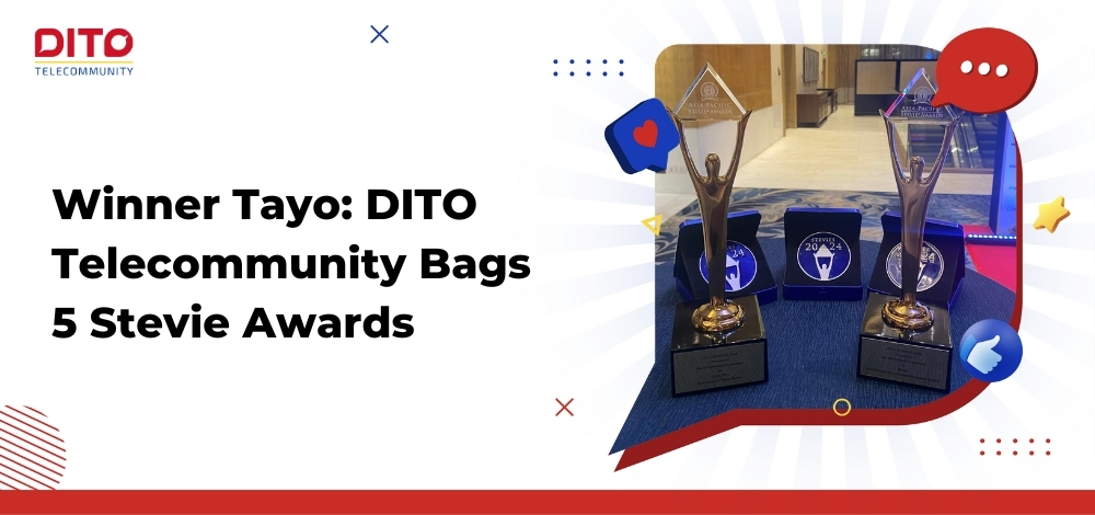 Winner Tayo DITO Telecommunity Bags 5 Stevie Awards