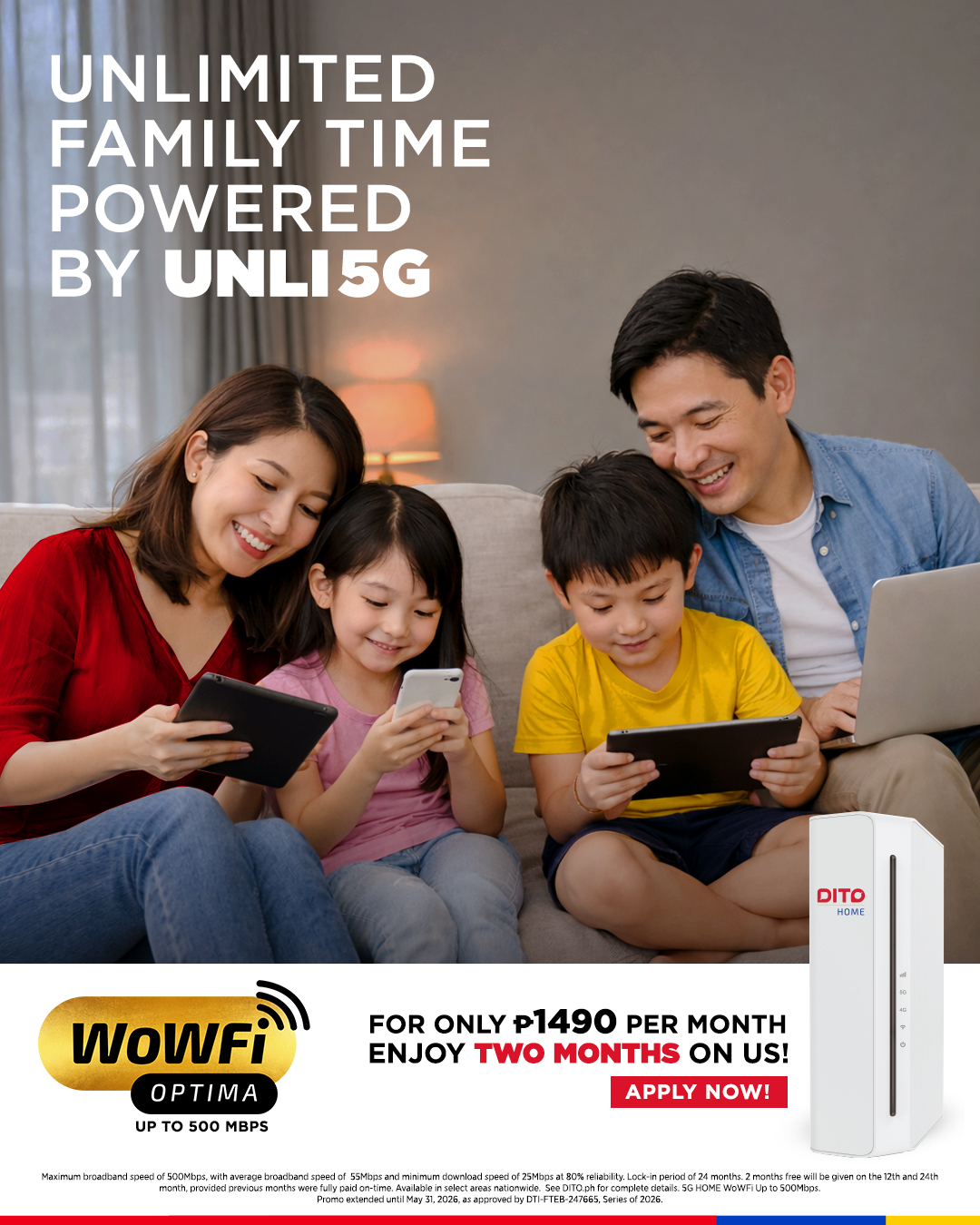 Unlimited family time - WoWFI Optima