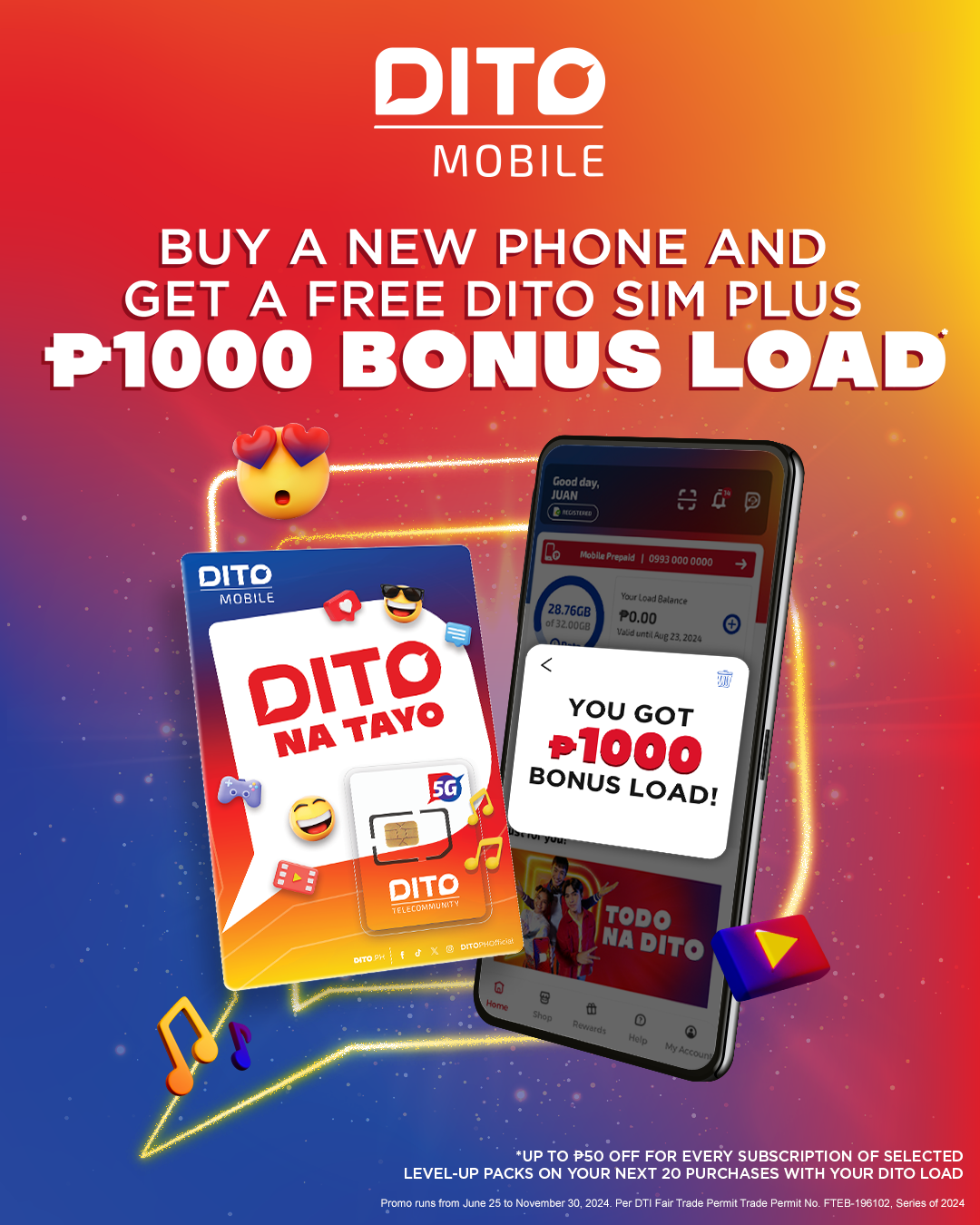 DITO Bonus Load Promo - DITO Telecommunity