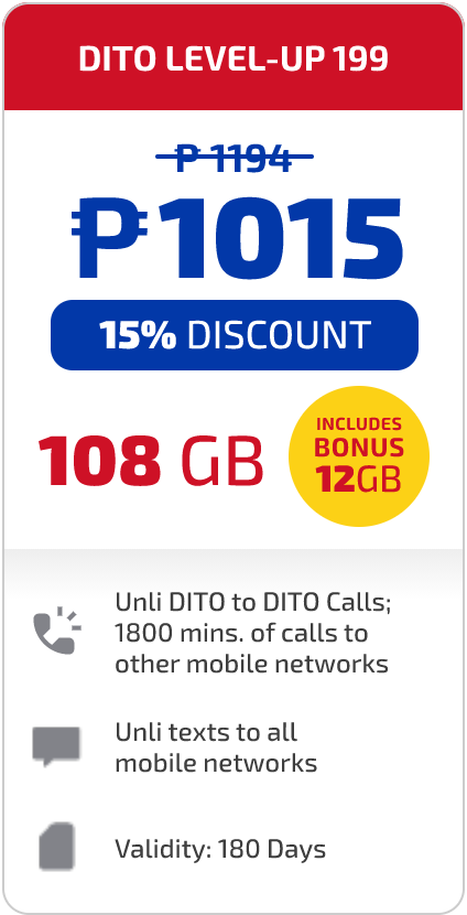 Level Up Promos - DITO Telecommunity