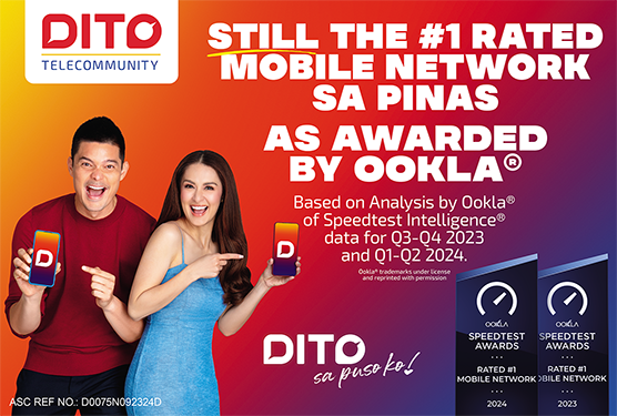 DITO is still the Rated #1 Mobile Network in the Philippines