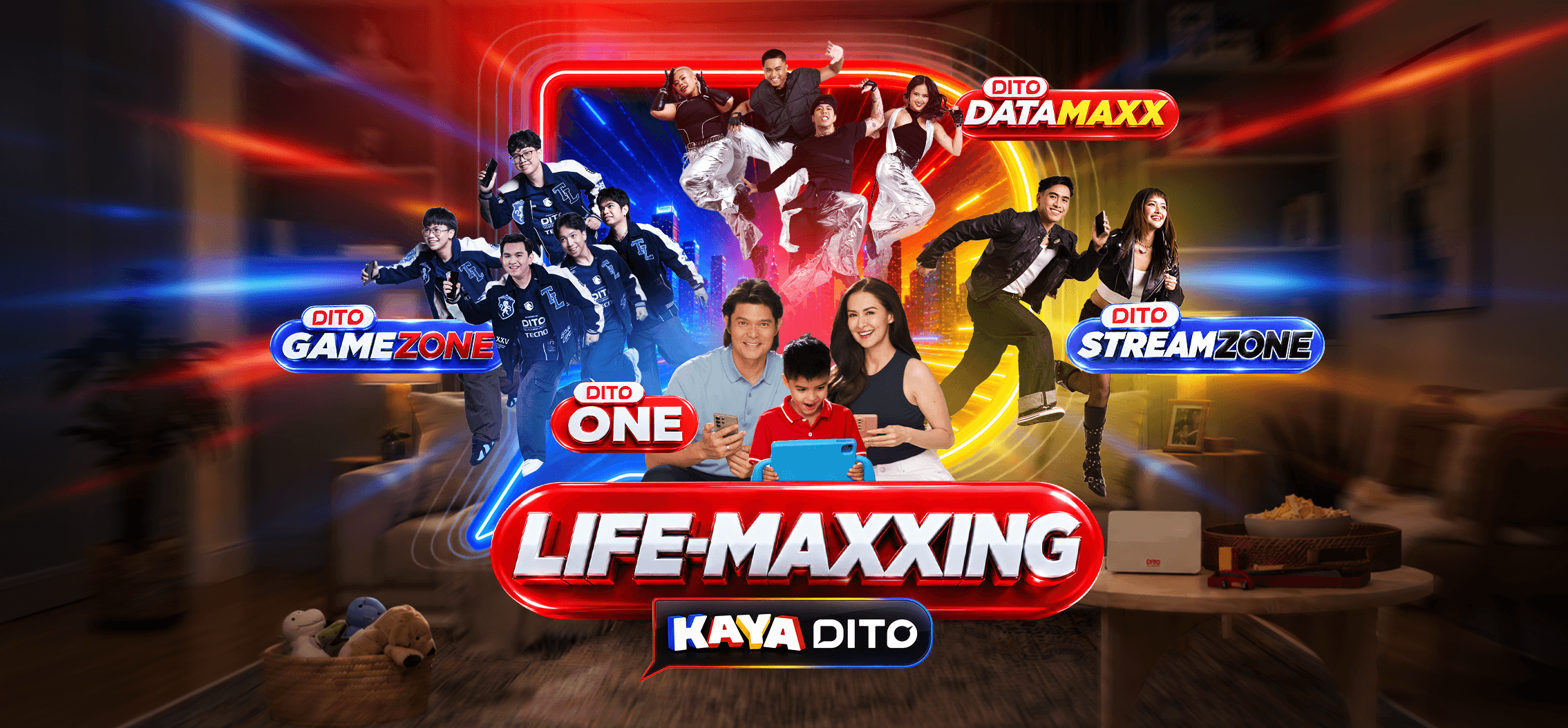 Life-Maxxing. Kaya DITO. Go all out with DITO 5G.