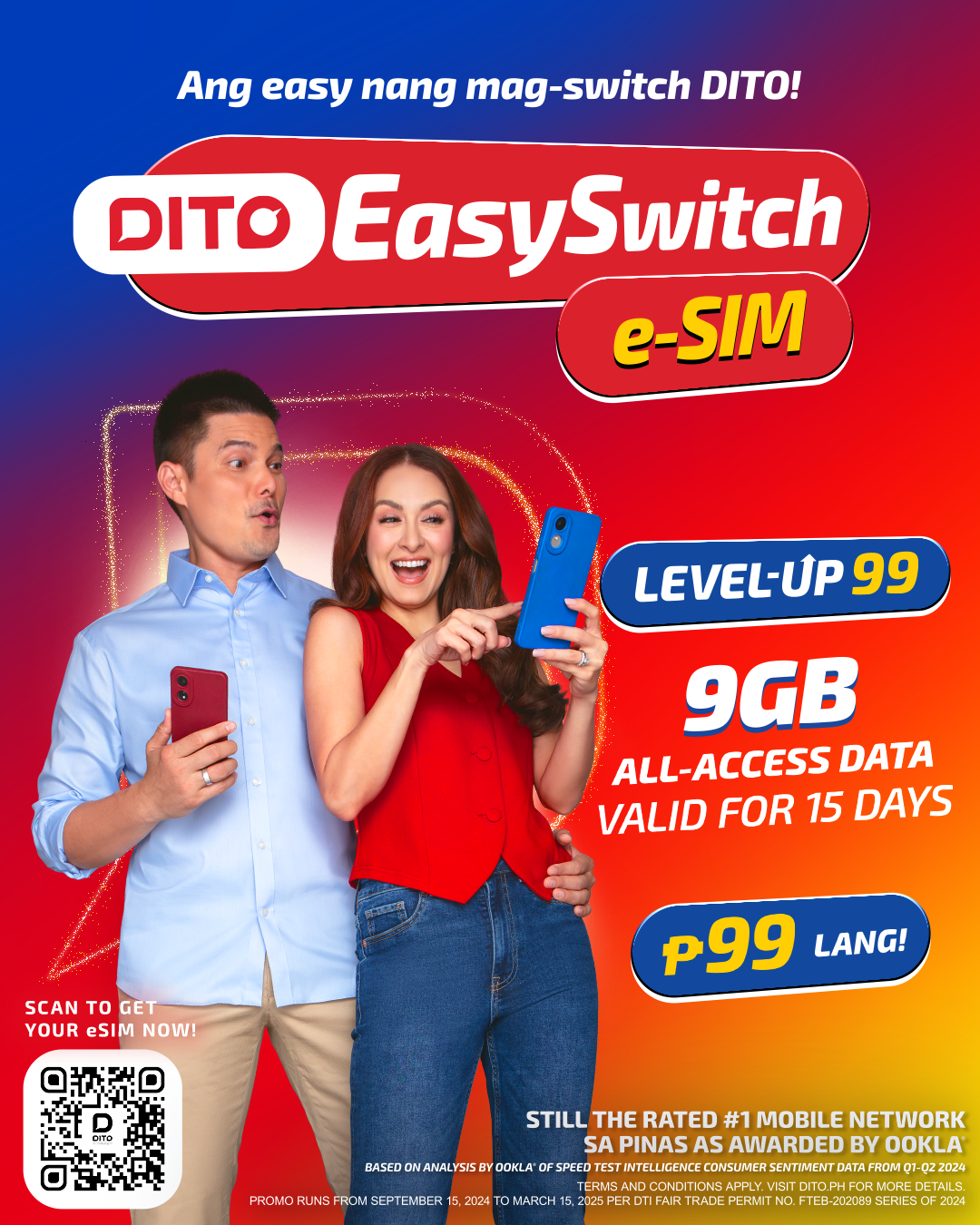 Enjoy Multiple SIMs Without Device Switching with DITO eSIM!