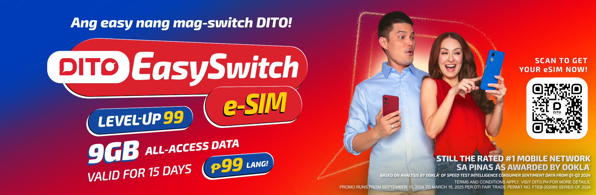 Enjoy Multiple SIMs Without Device Switching with DITO eSIM!