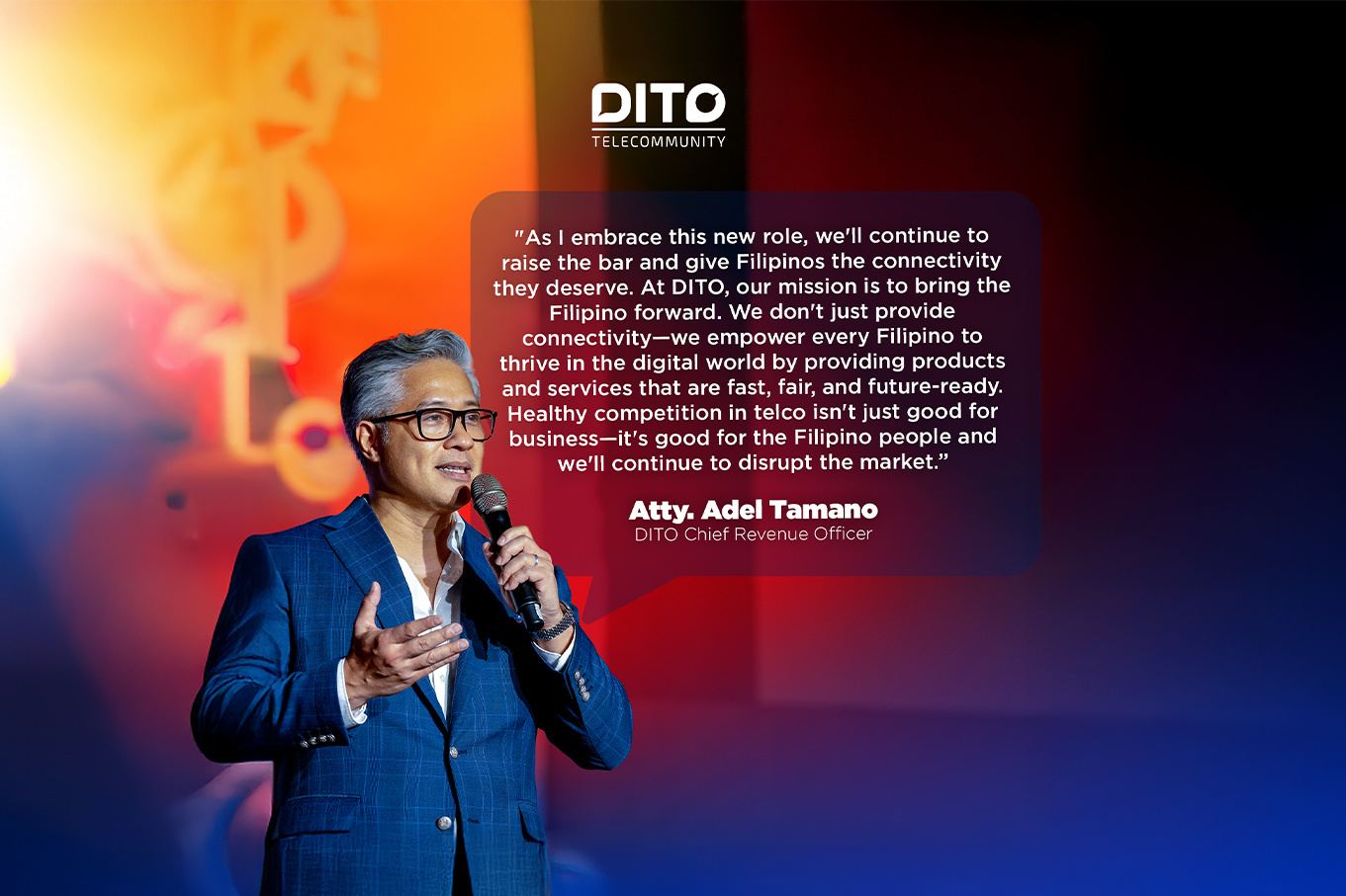 DITO Shifts into Higher Gear, Appoints Adel Tamano to Lead Consumer Business Primed for Explosive Growth