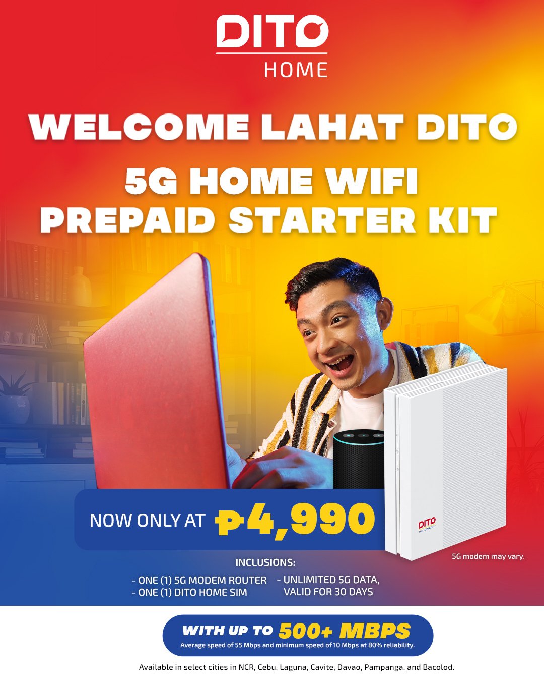 DITO Home 5G WiFi Prepaid Service - DITO Telecommunity