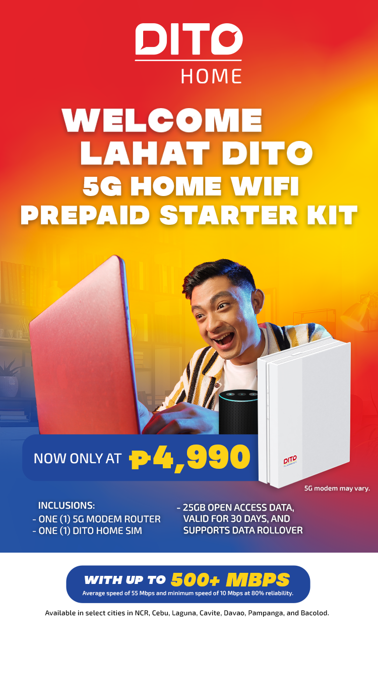 DITO prepaid starter kit banner