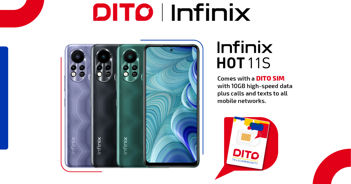 A Hot Deal for Every Gamer: Enjoy DITO’s High-speed data with every purchase of Infinix HOT11S