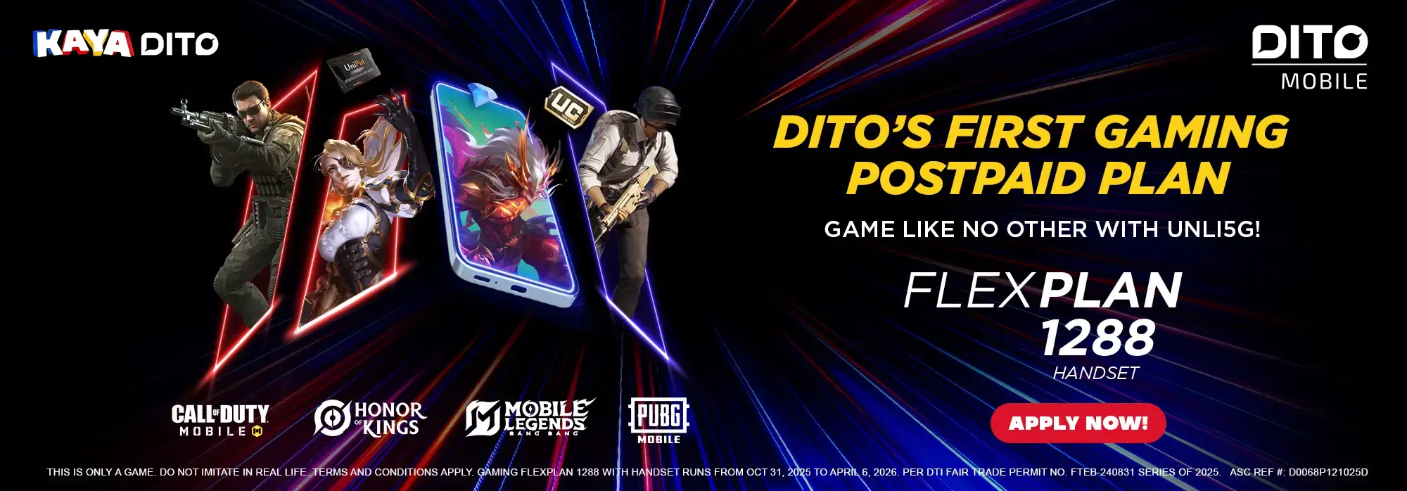 Kaya DITO Banner Website