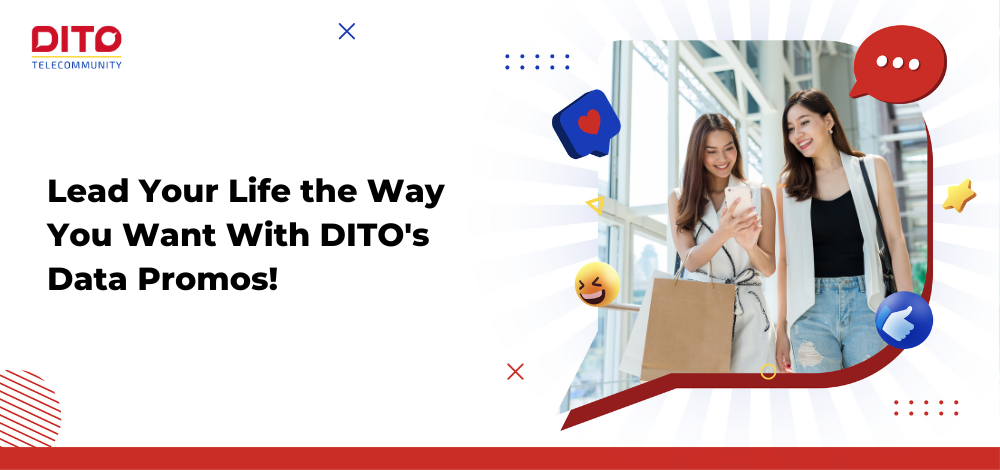 With your DITO SIM, you can subscribe to irresistible promos that fit every lifestyle! Visit our website today to learn about your different options.