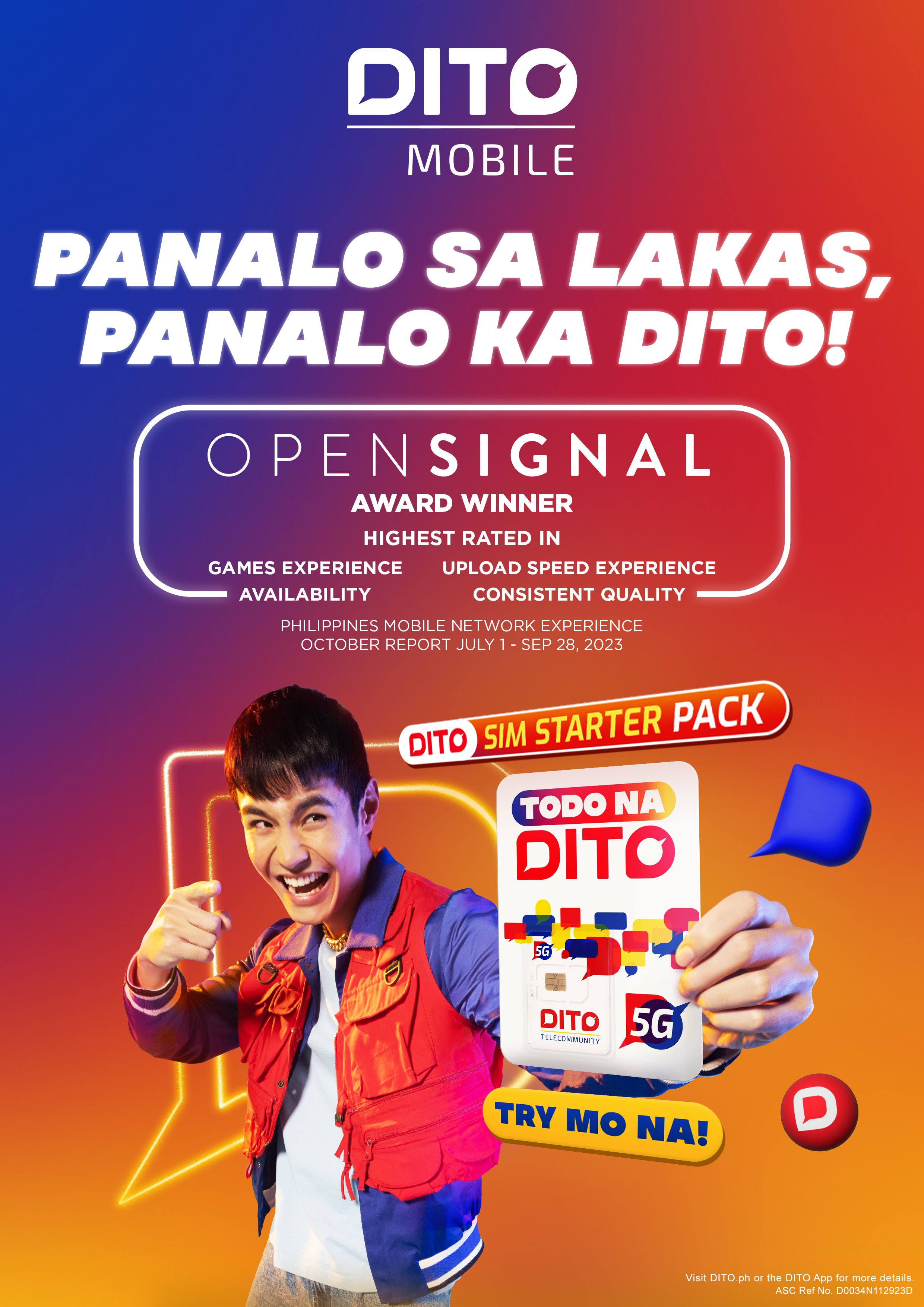 OPENSIGNAL 2023 GAMES EXPERIENCE WINNER DITO POWERS YOUR ONLINE GAMING