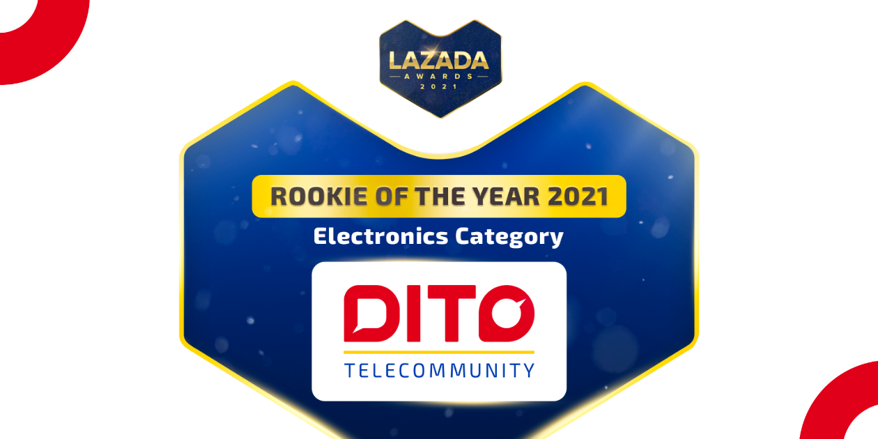 DITO Telecommunity named Rookie of the Year award at Lazada Awards