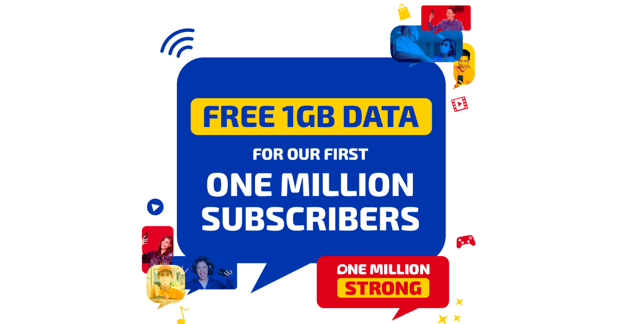 DITO to reward first 1 million subscribers with free 1GB of data each!