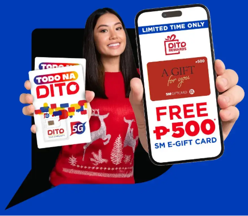 Mechanics Page for SM eGift Card Promo - DITO Telecommunity