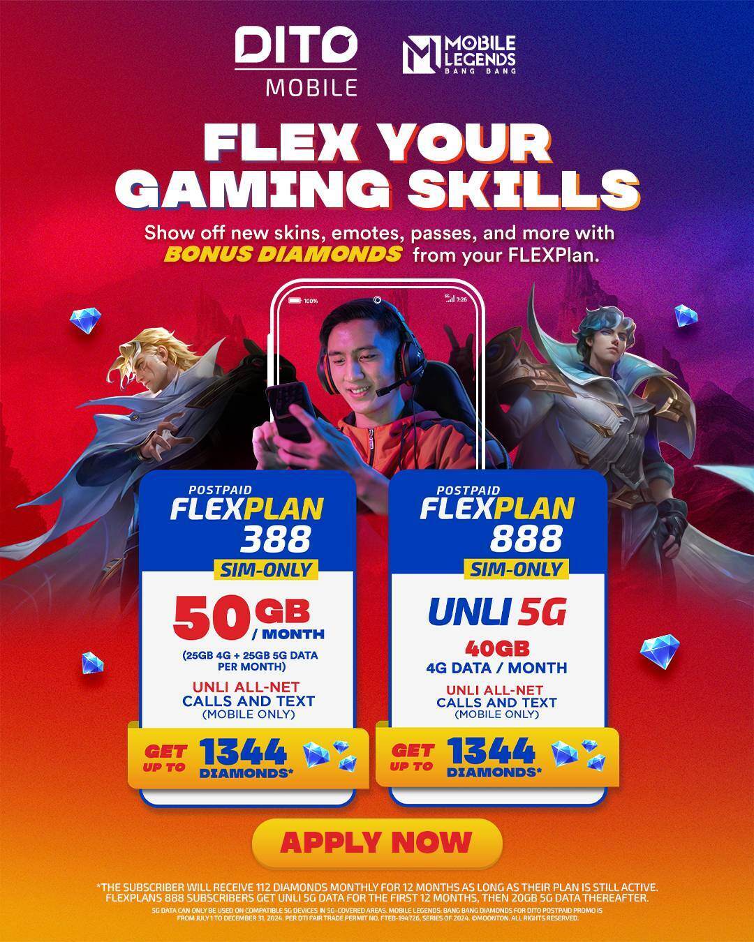 Flex your Style In-Game With the DITO MLBB FLEXPlan