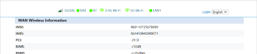 WAN Wireless Information image